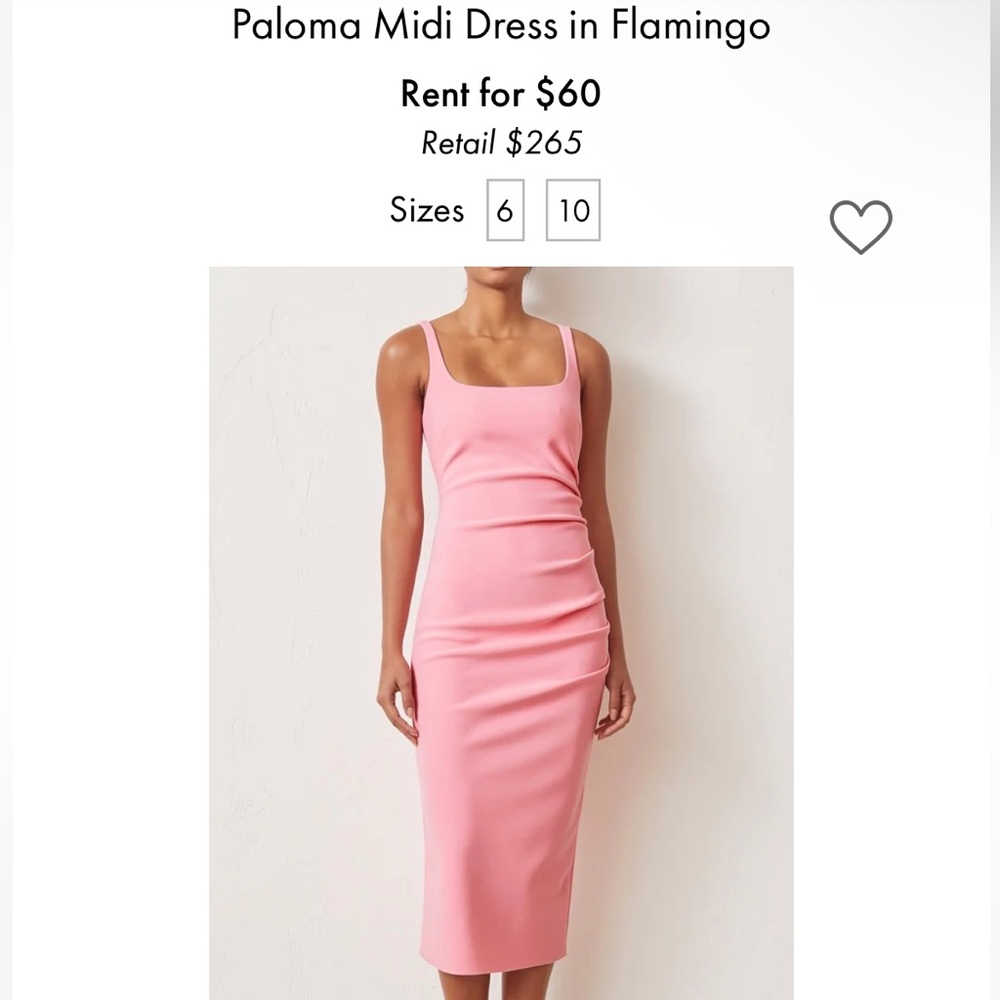 NWT Bec & Bridge Paloma MIDI Dress in Flamingo.